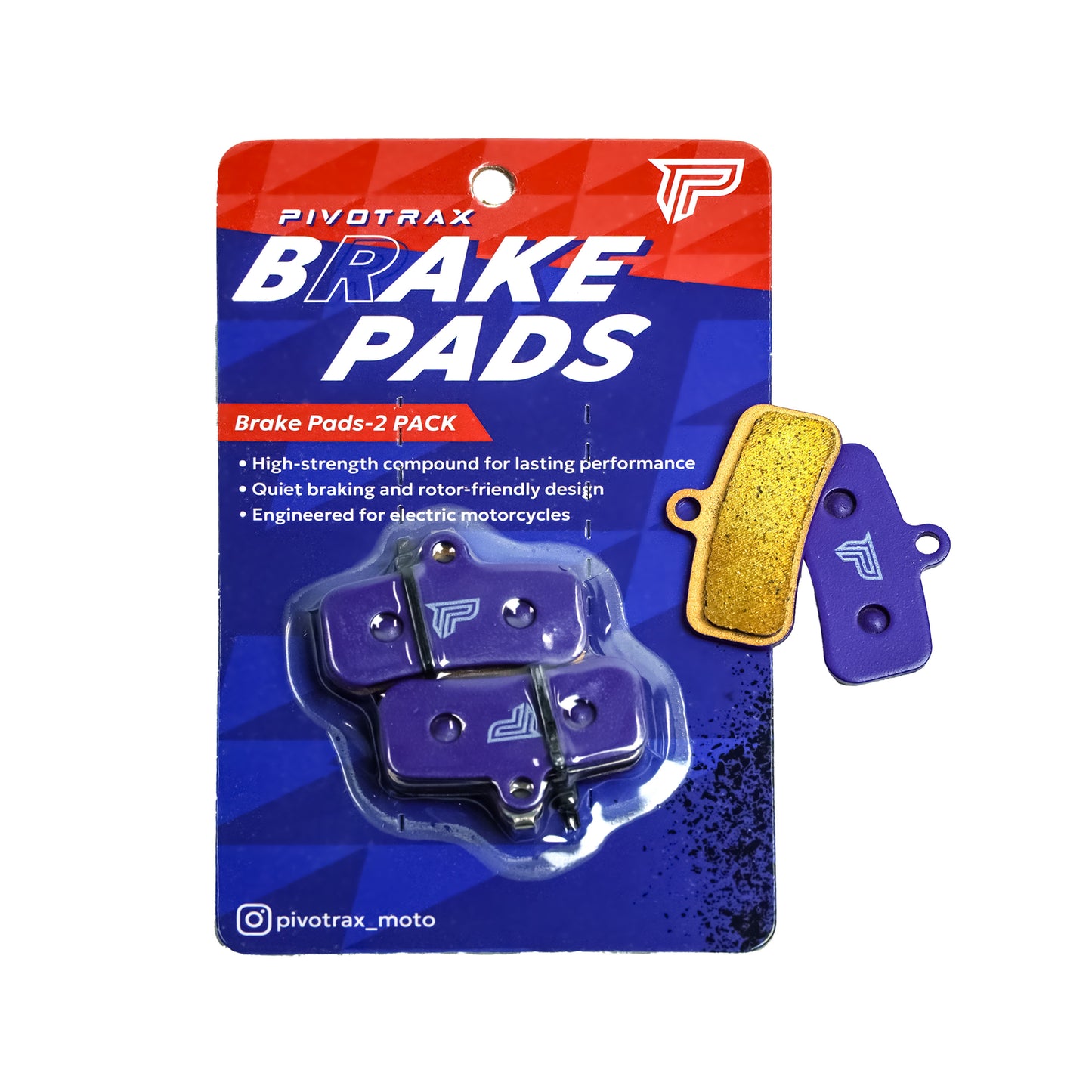 Electric Bike Brake Pads (2 Pcs) – Fits Sur-Ron Light Bee S/X (LBS, LBX), Talaria Sting R MX3/MX4, Segway X160/X260, – High Performance for Front or Rear Use