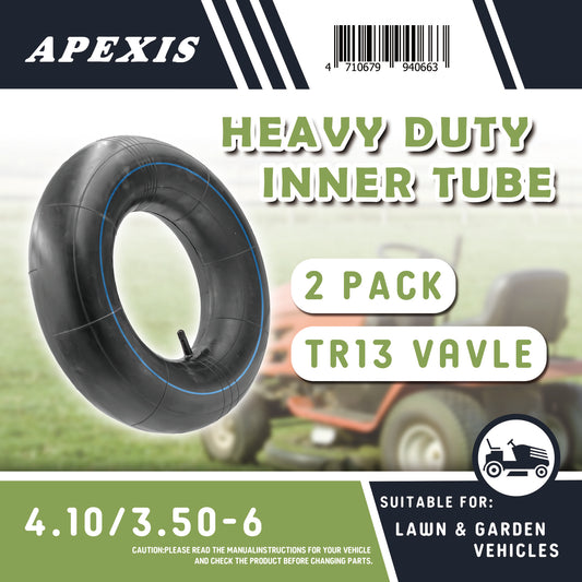 APEXIS Premium Replacement Tire Inner Tubes - Fits for Hand Trucks, Dollies, Wheelbarrows, Lawn Mowers, Trailers